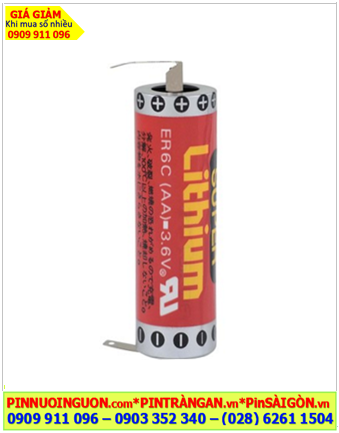Maxell ER6B Super (chân thép hàn); Pin nuôi nguồn Maxell ER6B SUPER Lithium 3.6v AA1800mAh, Xuất xứ Nhật